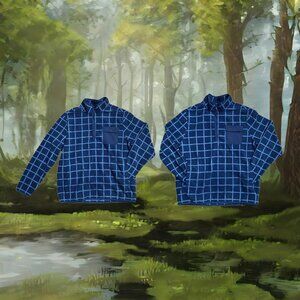 Blue Fleece Quarter Zip Sweater